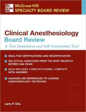 Book McGraw-Hill Specialty Board Review: Clinical Anesthesiology Board Review free