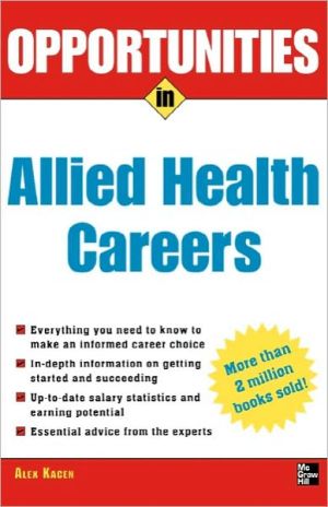 Book Opportunities in Allied Health Careers, revised edition (Opportunities in…Series) free