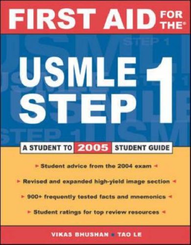 Book First Aid for the USMLE Step 1: 2005 free