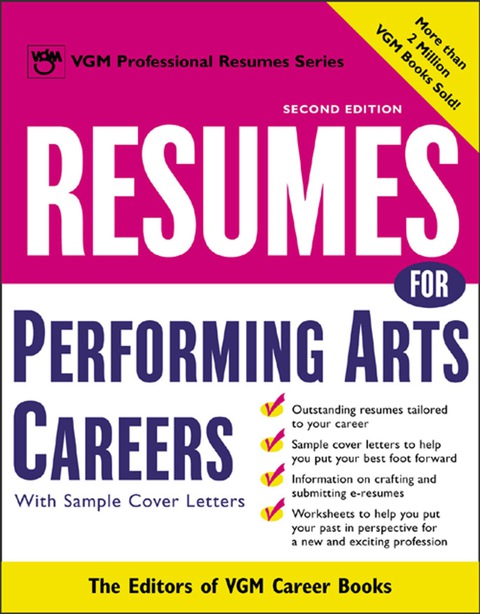 Book Resumes for Performing Arts Careers (Vgm's Professional Resumes Series) free