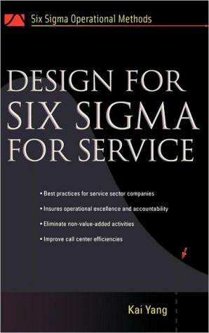 Book Design for Six Sigma for Service (Six SIGMA Operational Methods) free