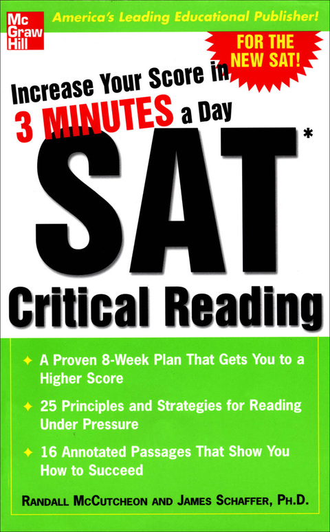 Book Increase Your Score in 3 Minutes a Day: SAT Critical Reading: SAT CRITICAL READING (EBOOK) free