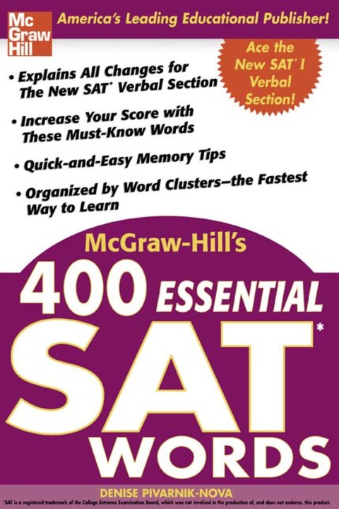 Book McGraw-Hill's 400 Essential SAT Words free