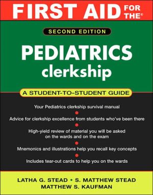 Book First Aid for the Pediatrics Clerkship (First Aid Series) free