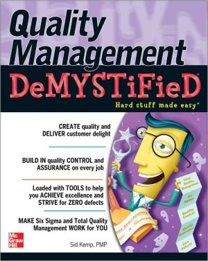 Book Quality Management Demystified free