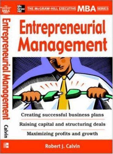 Book Entrepreneurial Management (The McGraw-Hill Executive MBA Series) free