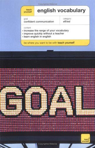 Book Teach Yourself English Vocabulary New Edition free