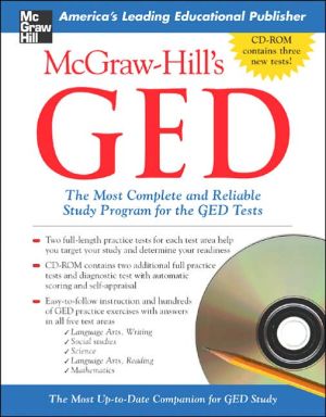Book McGraw-Hill's GED w/ CD-ROM: The Most Complete and Reliable Study Program for the GED Tests free