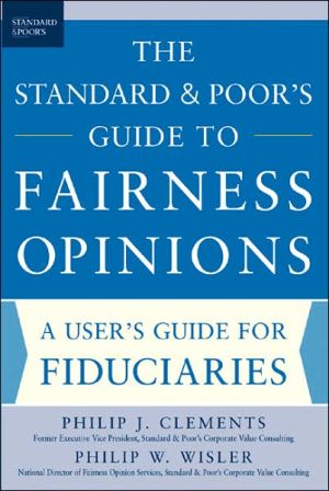Book The Standard & Poor's Guide to Fairness Opinions free