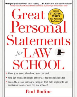 Book Great Personal Statements for Law School free