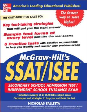 Book McGraw-Hill's SSAT and ISEE High School Entrance Examinations (McGraw-Hill's SSAT & ISEE High School Entrance Examinations) free