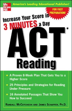 Book Increase Your Score In 3 Minutes A Day: ACT Reading free