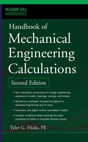 Book Handbook of Mechanical Engineering Calculations, Second Edition (McGraw-Hill Handbooks) free