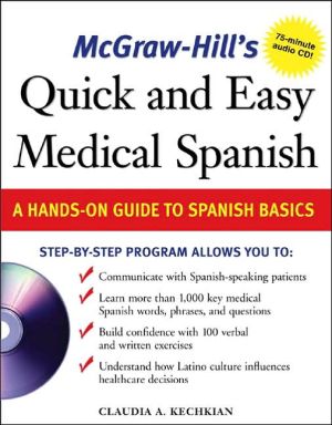 Book McGraw-Hill's Quick and Easy Medical Spanish w/Audio CD free
