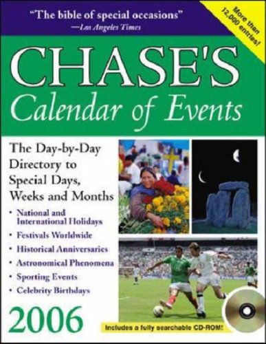 Book Chase's Calendar of Events 2006 with CD-ROM (French Edition) free