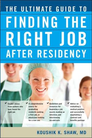Book The Ultimate Guide to Finding the Right Job After Residency free