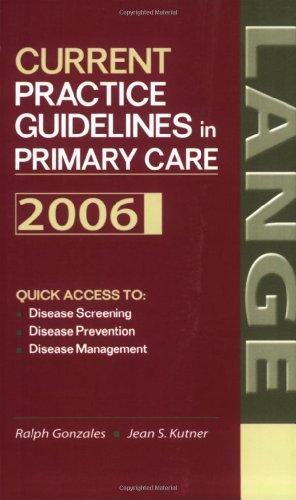 Book Current Practice Guidelines in Primary Care 2006 free
