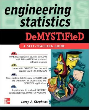 Book Engineering Statistics Demystified free