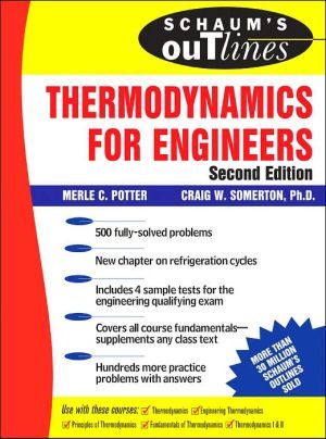 Book Schaum's Outline of Thermodynamics for Engineers, 2nd edition (Schaum's Outline Series) free