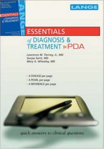 Book Essentials of Diagnosis and Treatment for PDA, Third Edition (Mobile Consult) free