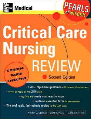 Book Critical Care Nursing Review: Pearls of Wisdom, Second Edition free
