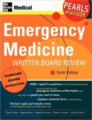 Book Emergency Medicine Written Board Review: Pearls of Wisdom, Sixth Edition free