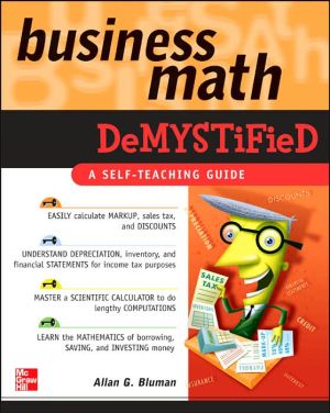 Book Business Math Demystified free