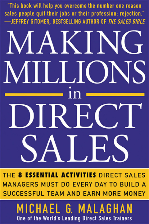 Book Making Millions in Direct Sales: The 8 Essential Activities Direct Sales Managers Must Do Every Day to Build a Successful Team and Earn More Money free