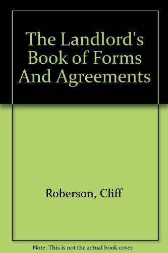 Book The Landlord's Book of Forms And Agreements (with CD) free