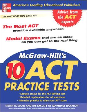 Book McGraw-Hill's 10 ACT Practice Tests (McGraw-Hill's 10 Practice Acts) free