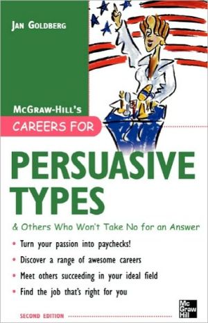 Book Careers for Persuasive Types & Others who Won't Take No for an Answer (Careers For Series) free