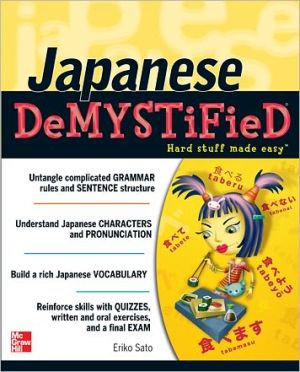 Book Japanese Demystified: A Self-Teaching Guide free
