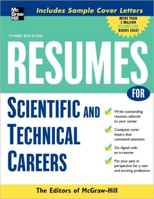 Book Resumes for Scientific and Technical Careers (McGraw-Hill Professional Resumes) free