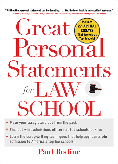 Book Great Personal Statements for Law School free
