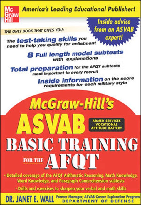 Book McGraw-Hill's ASVAB Basic Training for the AFQT free