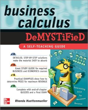 Book Business Calculus Demystified free