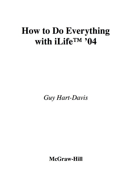 Book How to Do Everything with iLife '04 free