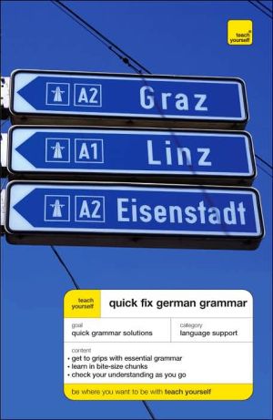 Book Teach Yourself Quick-Fix German Grammar (Teach Yourself Language) free
