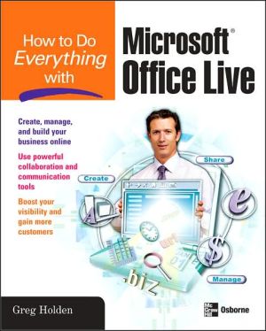 Book How to Do Everything with Microsoft Office Live free