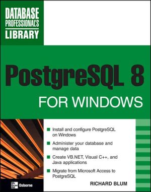 Book PostgreSQL 8 for Windows (Database Professional's Library) free