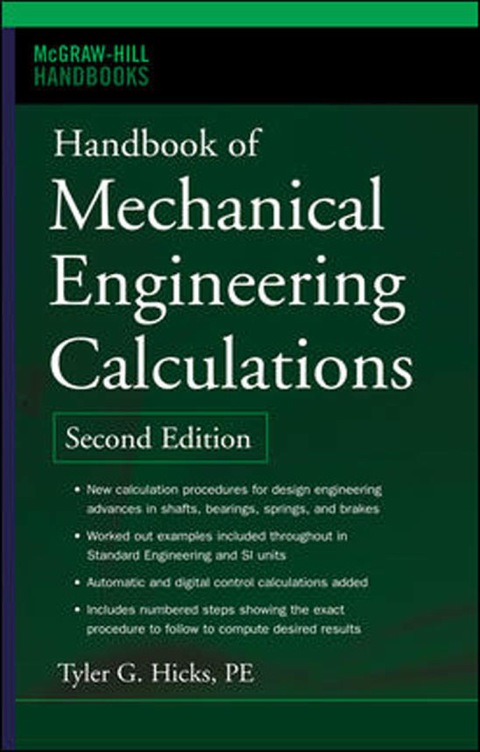 Book Handbook of Mechanical Engineering Calculations, Second Edition (McGraw-Hill Handbooks) free