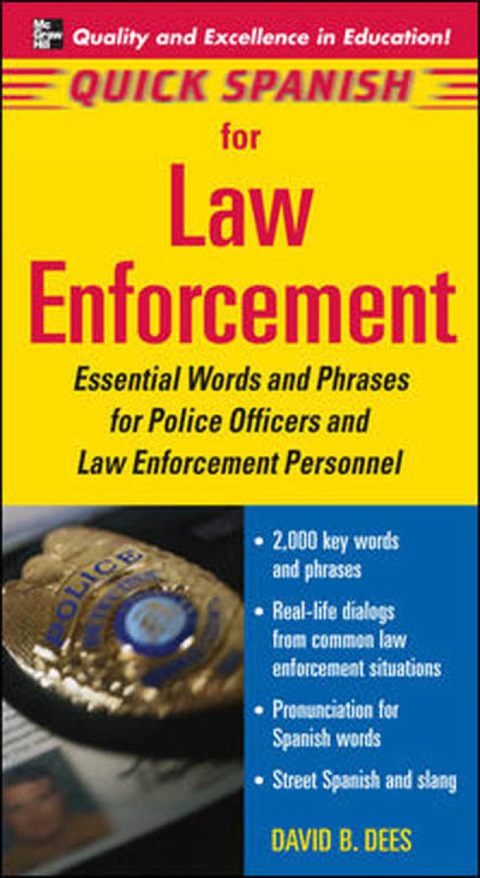 Book Quick Spanish Law Enforcement (Quick Spanish Series) free