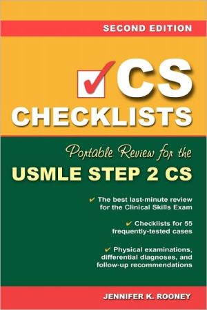 Book CS Checklists: Portable Review for the USMLE Step 2 CS, Second Edition free