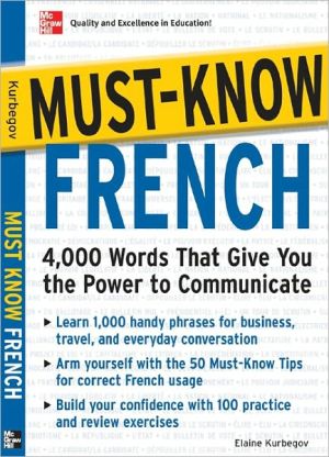 Book Must-Know French free