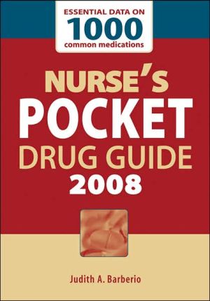 Book Nurse's Pocket Drug Guide 2008 free