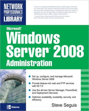 Book Microsoft Windows Server 2008 Administration free