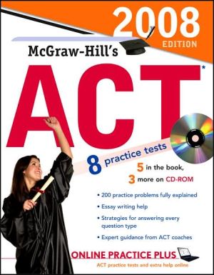 Book McGraw-Hill's ACT with CD-ROM, 2008 Edition (McGraw-Hill's ACT (W/CD)) free