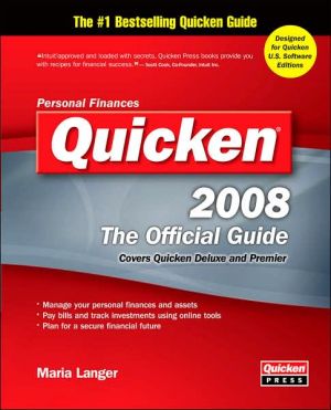 Book Quicken 2008 The Official Guide (Quicken: The Official Guide) free