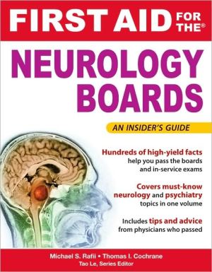 Book First Aid for the Neurology Boards (FIRST AID Specialty Boards) free