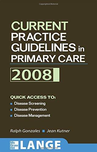 Book Current Practice Guidelines in Primary Care 2008 (Lange Medical Book) free
